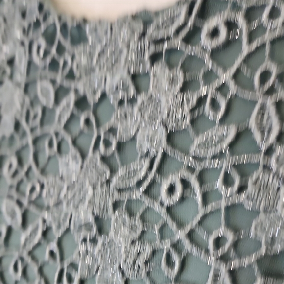 Jodi Kristopher Teal Lace Dress - Picture 4 of 11